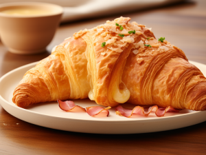 Croissant Garlic Cheese & Ham